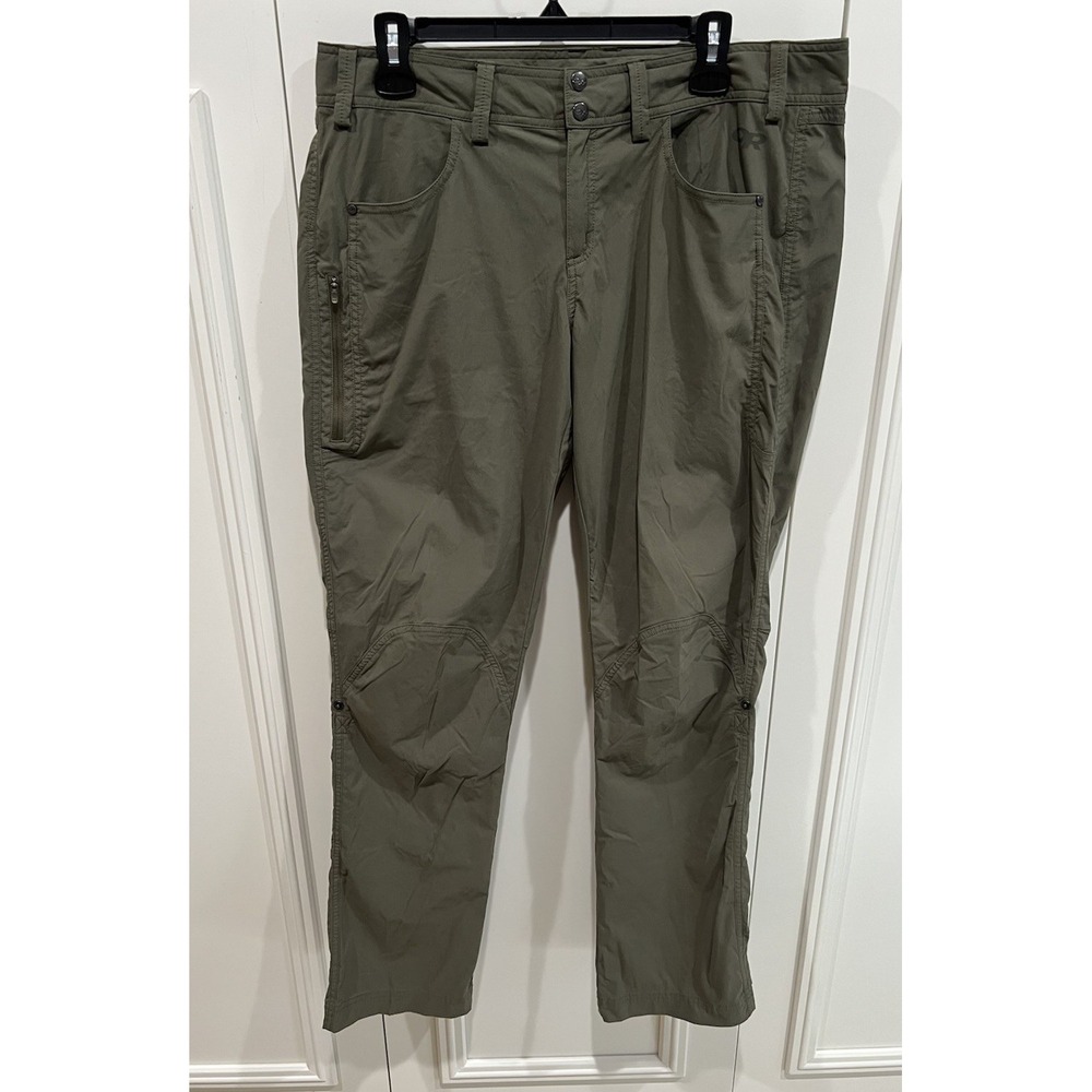 Outdoor Research Women's Kickstep Roll Up Pants Size‎ 12 Green Outdoor Hiking